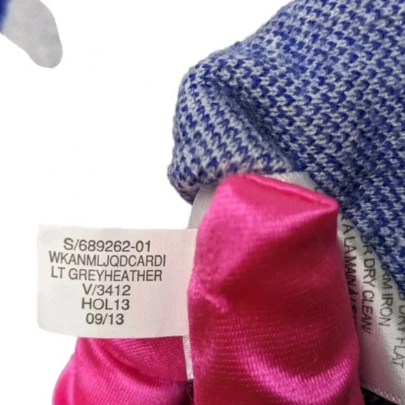 Banana Republic Womens Grey Blue Leopard Print Cardigan Sweater Wool Knit Sz S/P - Picture 11 of 14